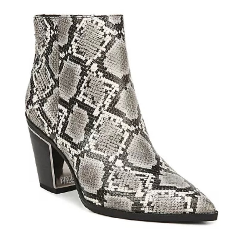 Sam Edelman Circus Snake Print Ankle Boots